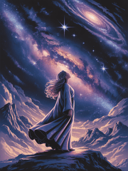 Starlight Voyager: Celestial Peak Portrait