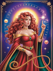 Arcane Empress: Mystical Tarot Sorceress Portrait