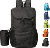 tragbarer, faltbarer Rucksack, faltbarer Bergsteigerrucksack, ultraleichter Outdoor-Radrucksack, Reise- und Wanderrucksack, schwarz