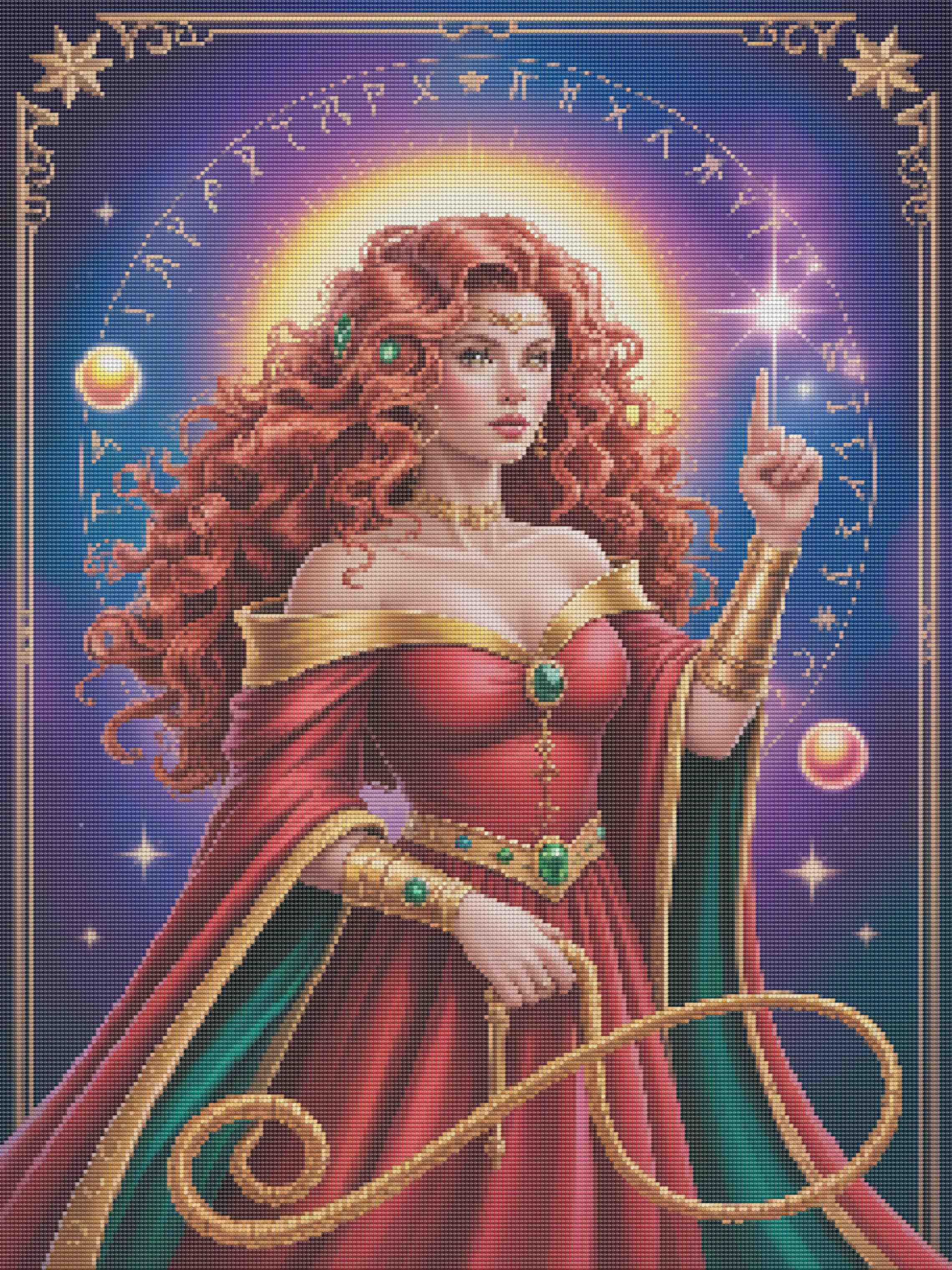 Arcane Empress: Mystical Tarot Sorceress Portrait